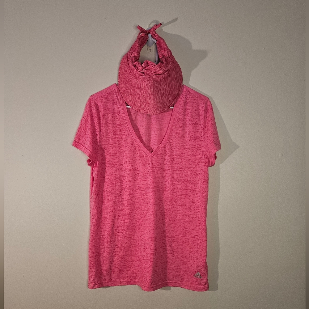 Adidas Climalite tee with Panama Jack visor